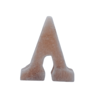 Himalayan Salt Alphabet A