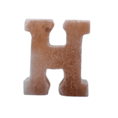 Himalayan Salt Alphabet H