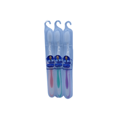 Silicone Toothbrush Pack of 3 with Cover